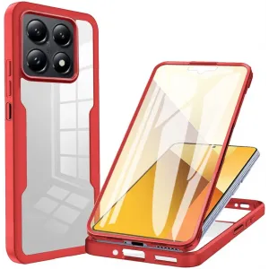 Coque intégrale Phonesta Slim Protect 360 protecteur d'écran pour Xiaomi 14T - Rouge