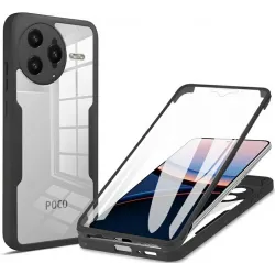 Coque intégrale Phonesta Slim Protect 360 protecteur d'écran pour Xiaomi Poco F7 Ultra - Noir
