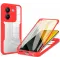 Coque intégrale Phonesta Slim Protect 360 protecteur d'écran pour Xiaomi Poco M7 Pro - Rouge