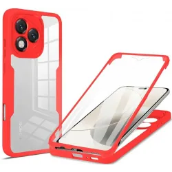 Coque intégrale Phonesta Slim Protect 360 protecteur d'écran pour HONOR 400 Lite - Rouge