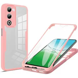 Coque intégrale Phonesta Slim Protect 360 protecteur d'écran pour Oppo A5/A5m - Rose