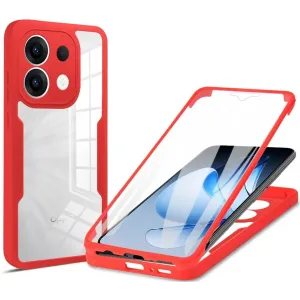 Coque intégrale Phonesta Slim Protect 360 protecteur d'écran pour Oppo Reno13 - Rouge