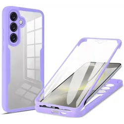 Coque intégrale Phonesta Slim Protect 360 protecteur d'écran pour Samsung Galaxy A55 - Violet