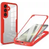 Coque intégrale Phonesta Slim Protect 360 protecteur d'écran pour Samsung Galaxy S25 FE - Rouge 0