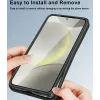 Coque intégrale Phonesta Slim Protect 360 protecteur d'écran pour Samsung Galaxy S25 FE - Rouge 4