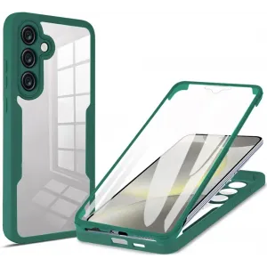 Coque intégrale Phonesta Slim Protect 360 protecteur d'écran pour Samsung Galaxy S25 Plus/S24 Plus - Vert