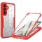 Coque intégrale Phonesta Slim Protect 360 protecteur d'écran pour Samsung Galaxy S25/S24 - Rouge