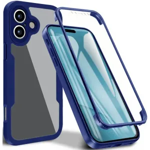 Coque intégrale Phonesta Slim Protect 360 protecteur d'écran pour Apple iPhone 17 - Bleu