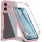 Coque intégrale Phonesta Slim Protect 360 protecteur d'écran pour Apple iPhone 17 - Rose