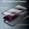 Coque intégrale Phonesta Slim Protect 360 protecteur d'écran pour Apple iPhone 17 Pro Max - Vert 1