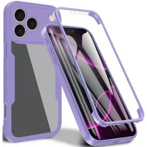 Coque intégrale Phonesta Slim Protect 360 protecteur d'écran pour Apple iPhone 17 Pro Max - Violet