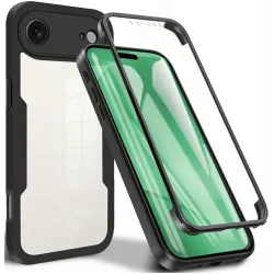 Coque intégrale Phonesta Slim Protect 360 protecteur d'écran pour Apple iPhone Air - Noir