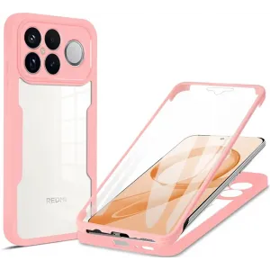 Coque intégrale Phonesta Slim Protect 360 protecteur d'écran pour Xiaomi Poco F8 Ultra - Rose
