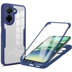 Coque intégrale Phonesta Slim Protect 360 protecteur d'écran pour Xiaomi Redmi A5 173.4mm - Bleu