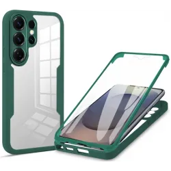 Coque intégrale Phonesta Slim Protect 360 protecteur d'écran pour Samsung Galaxy S26 Ultra - Vert