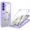Coque intégrale Phonesta Slim Protect 360 protecteur d'écran et MagSafe pour Samsung Galaxy S25/S24 - Violet