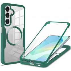 Coque intégrale Phonesta Slim Protect 360 protecteur d'écran et MagSafe pour Samsung Galaxy A17/A16 - Vert