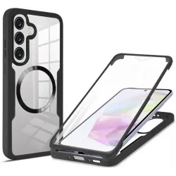 Coque intégrale Phonesta Slim Protect 360 protecteur d'écran et MagSafe pour Samsung Galaxy A36/A56 - Noir