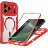 Coque intégrale Phonesta Slim Protect 360 protecteur d'écran et MagSafe pour Apple iPhone 17 Pro - Rouge