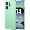 Coque arrière en silicone Phonesta Soft Silk pour Xiaomi Redmi Note 14 4G 164.8mm - Vert matcha