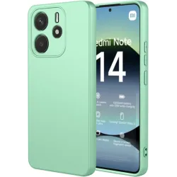 Coque arrière en silicone Phonesta Soft Silk pour Xiaomi Redmi Note 14 4G 164.8mm - Vert matcha