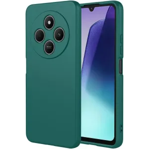 Coque arrière en silicone Phonesta Soft Silk pour Xiaomi Redmi 14C / Xiaomi Poco C75 - Vert foncé