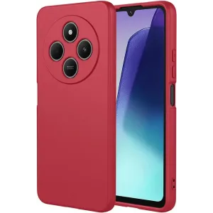 Coque arrière en silicone Phonesta Soft Silk pour Xiaomi Redmi 14C / Xiaomi Poco C75 - Rouge