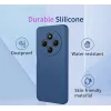 Coque arrière en silicone Phonesta Soft Silk pour Xiaomi Redmi 14C / Xiaomi Poco C75 - Rouge 2