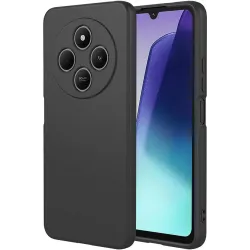 Coque arrière en silicone Phonesta Soft Silk pour Xiaomi Redmi 14C / Xiaomi Poco C75 - Noir