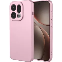 Coque arrière en silicone Phonesta Soft Silk pour Oppo Find X9 - Rose