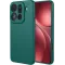 Coque arrière en silicone Phonesta Soft Silk pour Oppo Find X9 Pro - Vert foncé