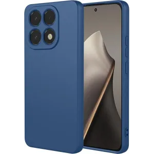 Coque arrière en silicone Phonesta Soft Silk pour Xiaomi 15T - Bleu foncé