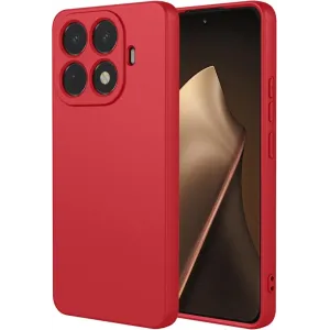 Coque arrière en silicone Phonesta Soft Silk pour Xiaomi 15T Pro - Rouge