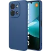 Coque arrière en silicone Phonesta Soft Silk pour Xiaomi Redmi 15C / Xiaomi Poco C85 - Bleu foncé