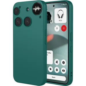 Coque arrière en silicone Phonesta Soft Silk pour Nothing Phone (3) - Vert foncé