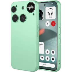 Coque arrière en silicone Phonesta Soft Silk pour Nothing Phone (3) - Vert matcha
