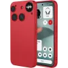Coque arrière en silicone Phonesta Soft Silk pour Nothing Phone (3) - Rouge
