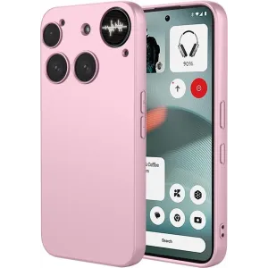 Coque arrière en silicone Phonesta Soft Silk pour Nothing Phone (3) - Rose