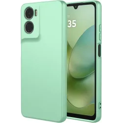 Coque arrière en silicone Phonesta Soft Silk pour Motorola Moto G06/G06 Power - Vert matcha