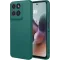 Coque arrière en silicone Phonesta Soft Silk pour Motorola Moto G56 - Vert foncé