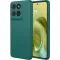 Coque arrière en silicone Phonesta Soft Silk pour Motorola Moto G86 - Vert foncé