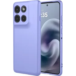 Coque arrière en silicone Phonesta Soft Silk pour Motorola Moto G86 Power - Violet