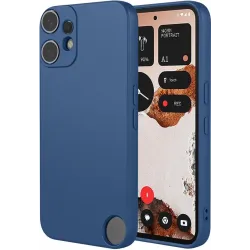 Coque arrière en silicone Phonesta Soft Silk pour Nothing CMF Phone 2 Pro - Bleu foncé