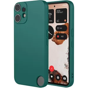 Coque arrière en silicone Phonesta Soft Silk pour Nothing CMF Phone 2 Pro - Vert foncé