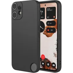 Coque arrière en silicone Phonesta Soft Silk pour Nothing CMF Phone 2 Pro - Noir