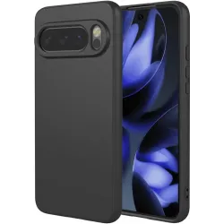 Coque arrière en silicone Phonesta Soft Silk pour Google Pixel 10 / 10 Pro - Noir