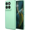 Coque arrière en silicone Phonesta Soft Silk pour Motorola Edge 60 Pro - Vert matcha