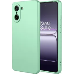 Coque arrière en silicone Phonesta Soft Silk pour OnePlus Nord CE5 - Vert matcha