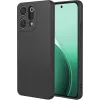 Coque arrière en silicone Phonesta Soft Silk pour Oppo Reno14 - Noir
