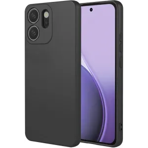 Coque arrière en silicone Phonesta Soft Silk pour Oppo Reno14 F/FS - Noir